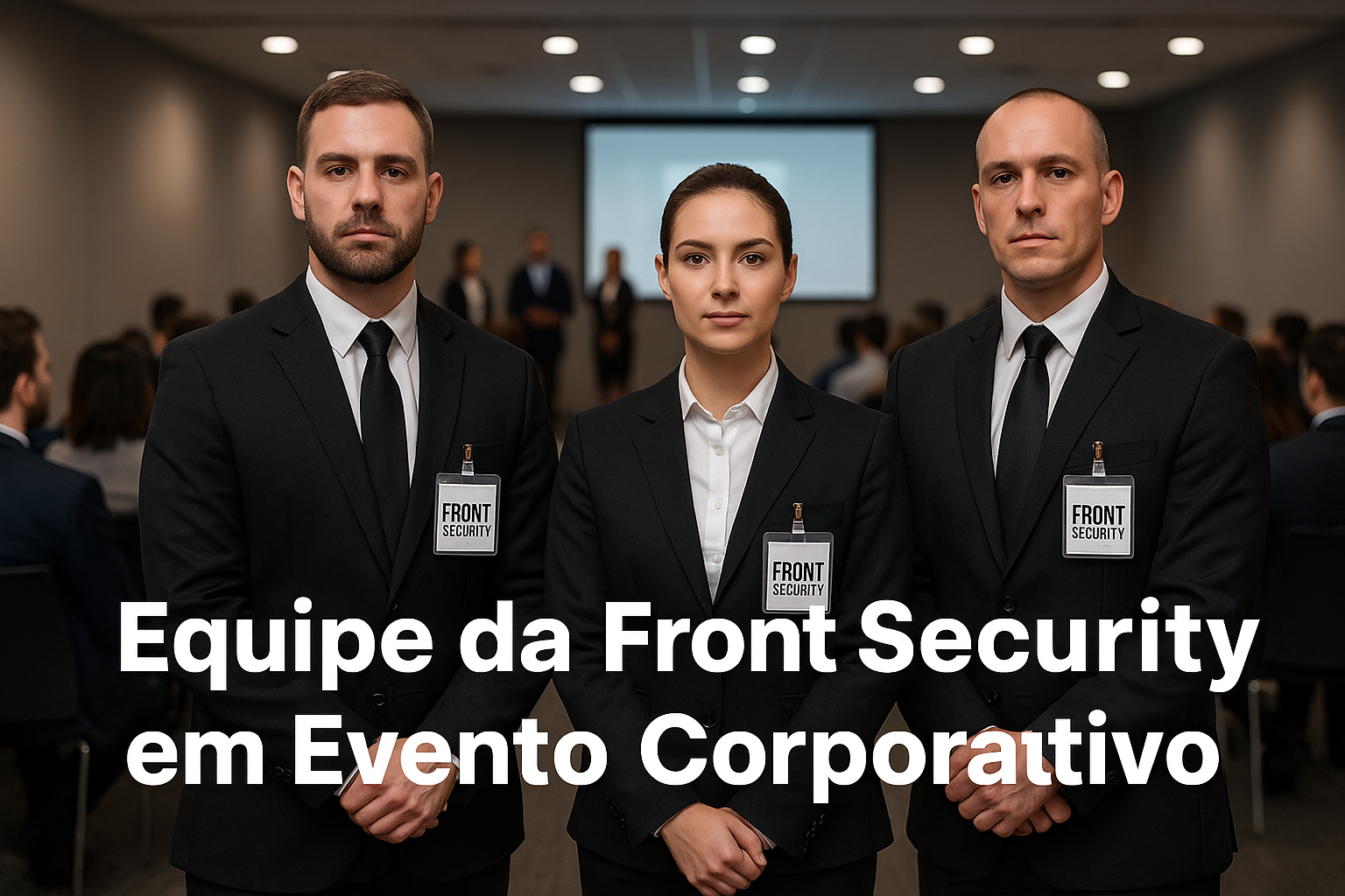 Equipe da Front Security em evento corporativo