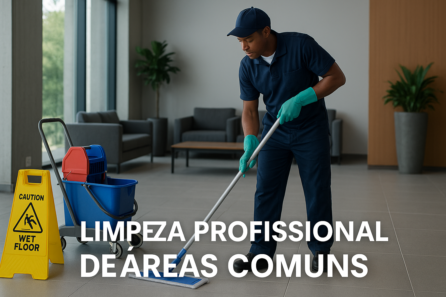Limpeza profissional de áreas comuns