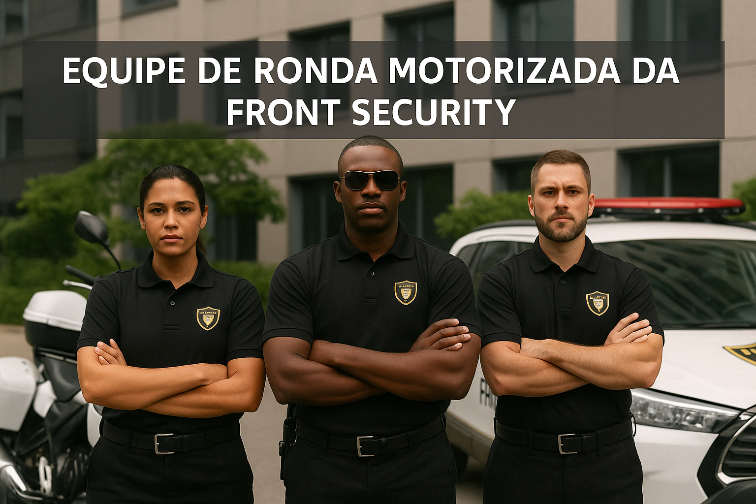 Equipe de ronda motorizada da Front Security